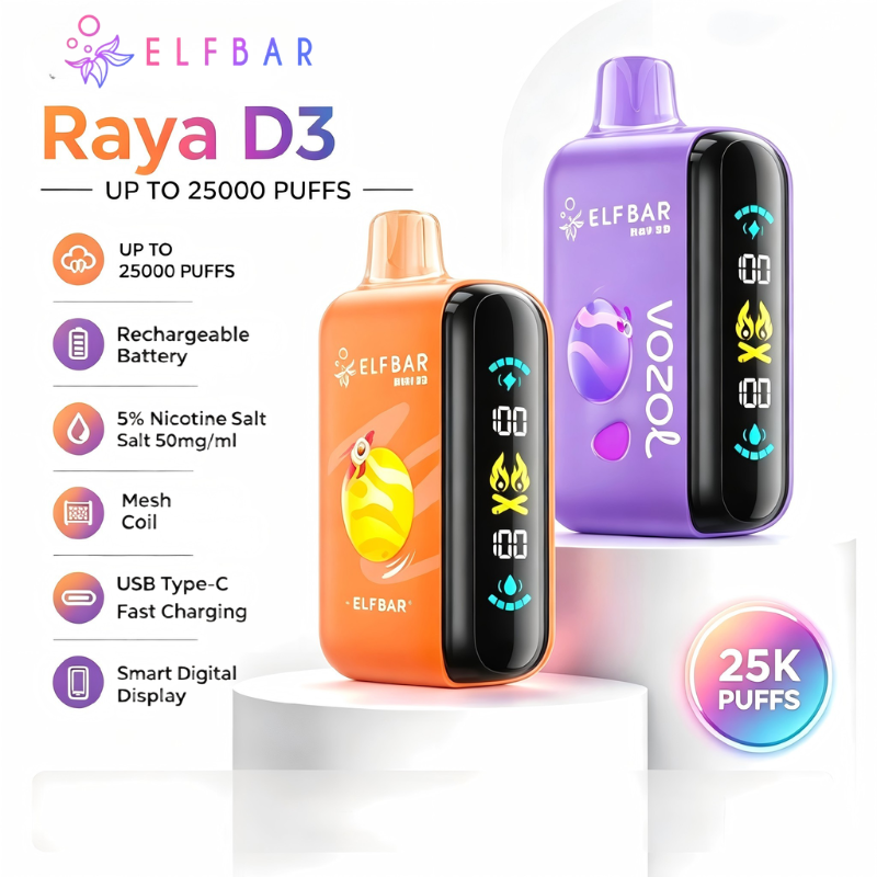 ELF BAR Raya D3 25000 Puffs - 10pcs
