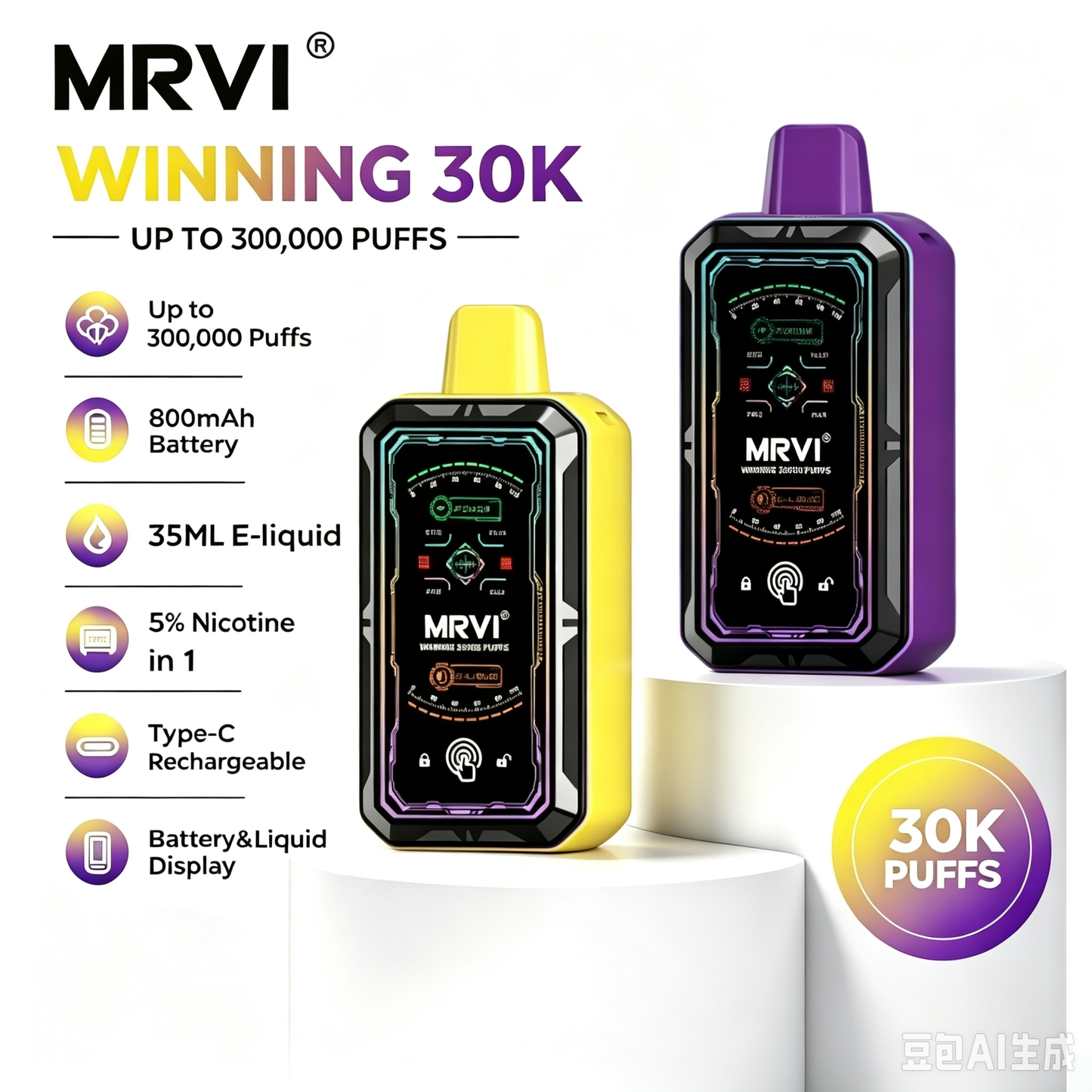 MRVI Winning 30K 30000 Puffs Vape Desechable vape online spain