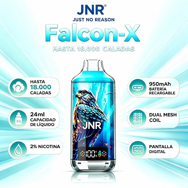 JNR Falcon X 18000 Puffs Vape Desechable