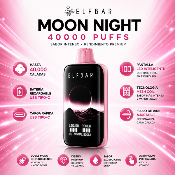 ELF BAR Moon Night 40000 Puffs Vape Desechable