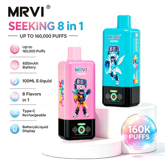 MRVI SEEKING 160K Puffs 8 in 1 vape Desechabl Device -Shop online Spain